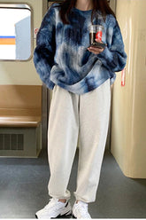 Tie Dye Colors Gradient Loose Sweater